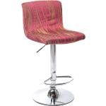 Barové stoličky Komashop vínovej farby z bavlny 