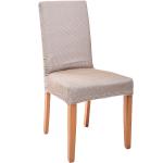 Návleky na stoličky Komashop béžovej farby z bavlny 