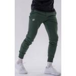 Pánske Športové oblečenie Nebbia tmavo zelenej farby s jednofarebným vzorom z bavlny vo veľkosti XXL v zľave 