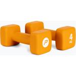 Fitness pomôcky oranžovej farby z neoprénu 