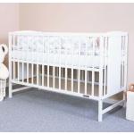 Detské Postieľky pre bábätká bielej farby z borovicového dreva ekologicky udržateľné 