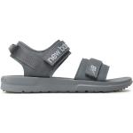 Pánske Športové sandále New Balance sivej farby z koženky vo veľkosti 44 v zľave na leto 
