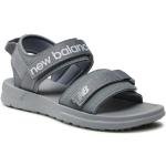 Pánske Športové sandále New Balance sivej farby z koženky v zľave na leto 