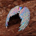 Nové módní oblíbené severské modely Odin Viking zvířecí andělská křídla náhrdelník Nordic fashion pánský nerezový amulet