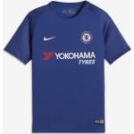 Pánske Tričká s krátkym rukávom Nike modrej farby s krátkymi rukávmi s motívom FC Chelsea v zľave 