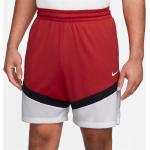 Pánske Šortky Nike Dri-Fit červenej farby s pruhovaným vzorom vhodné do práčky v zľave 