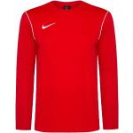 Pánske Futbalové dresy Nike Park červenej farby v športovom štýle z flisu s dlhými rukávmi 