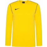 Pánske Futbalové dresy Nike Park žltej farby v športovom štýle z flisu s dlhými rukávmi 