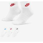 Pánske Členkové ponožky Nike Essentials bielej farby v zľave 