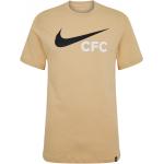 Tričká s krátkym rukávom Nike Swoosh béžovej farby s motívom FC Chelsea v zľave 