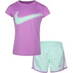 Dievčenské Detské tričká s krátkym rukávom Nike viacfarebné z polyesteru s okrúhlym výstrihom v zľave 
