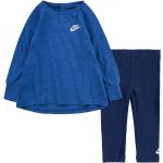 Detské komplety Nike Essentials modrej farby v klasickom štýle s dlhými rukávmi v zľave 