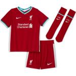Futbalové dresy Nike Football červenej farby v športovom štýle z polyesteru s krátkymi rukávmi s motívom FC Liverpool 