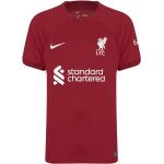 Nová kolekcia: Pánske Košele s krátkym rukávom Nike červenej farby z polyesteru s krátkymi rukávmi s motívom FC Liverpool v zľave 