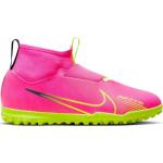 Nike Mercurial Superfly Academy DF Junior Astro Turf Trainers Pink/Volt 2 (34)