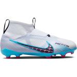 Nike Mercurial Superfly Pro DF FG Junior Football Boots White/Blue/Pink 5.5 (38.5)
