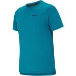 Pánske Tričká Nike Dri-Fit modrej farby s krátkymi rukávmi 