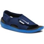 Chlapčenské Sandále Nike Sunray Adjust tmavo modrej farby vo veľkosti 35 na leto 