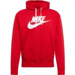 Pánska Jesenná móda Nike Sportswear červenej farby v športovom štýle z bavlny vo veľkosti XXL s dlhými rukávmi s kapucňou Zľava 