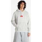 Nike Sportswear Swoosh League French Terry Pullover Hoodie Grey Heather/ Grey Heather/ University Red
