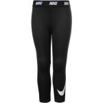 Dievčenské Detské legíny Nike Swoosh čiernej farby z polyesteru v zľave 