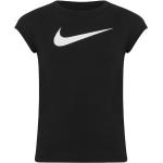 Tričká s krátkym rukávom Nike Swoosh čiernej farby v športovom štýle z bavlny s okrúhlym výstrihom s krátkymi rukávmi vhodné do práčky v zľave 