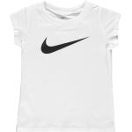 Tričká s krátkym rukávom Nike Swoosh bielej farby v športovom štýle z bavlny s okrúhlym výstrihom s krátkymi rukávmi vhodné do práčky v zľave 