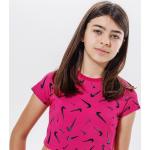 Detské tričká s krátkym rukávom Nike Sportswear ružovej farby v športovom štýle 