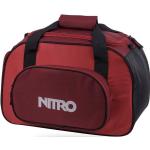 Pánske Cestovné tašky Nitro Snowboards červenej farby na zips objem 35 l 
