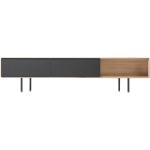 TV stolíky gazzda čiernej farby v minimalistickom štýle z masívu 