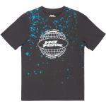 No Fear New Graphic T Shirt Junior Boys Charcoal Globe 7-8 Years