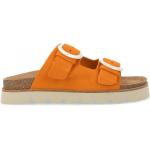 Dámske Kožené sandále No Name oranžovej farby vo veľkosti 40 na leto 