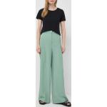 Dámske Designer Nohavice s vysokým pásom HUGO BOSS BOSS zelenej farby z bavlny vo veľkosti S 
