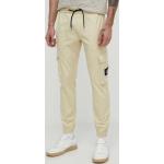 Pánske Cargo nohavice Calvin Klein Jeans béžovej farby z bavlny vo veľkosti XXL v zľave 