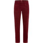 Pánske Straight Fit jeans Camel Active červenej farby regular z menčestru vo veľkosti XXS so šírkou 32 s dĺžkou 32 s opaskom 