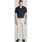 Pánske Slim Fit jeans Gant bielej farby z bavlny so šírkou 33 s dĺžkou 34 na gombíky 