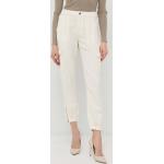 Dámske Nohavice s vysokým pásom Guess béžovej farby z lyocellu v zľave udržateľná móda 