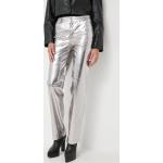 Dámske Nohavice s vysokým pásom Guess striebornej farby z polyuretánu vo veľkosti XS metalické Vegan 