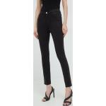 Dámske Nohavice s vysokým pásom Guess čiernej farby z bavlny udržateľná móda 