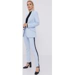 Dámske Designer Nohavice s vysokým pásom Karl Lagerfeld modrej farby vo veľkosti M 