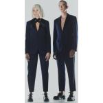 Dámska Designer Letná móda Karl Lagerfeld modrej farby zo saténu vo veľkosti XL 