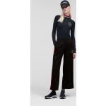 Dámske Designer Culottes nohavice Karl Lagerfeld čiernej farby v ležérnom štýle 