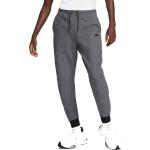 Pánske Športové nohavice Nike Sportswear Tech Fleece sivej farby z flisu v zľave 