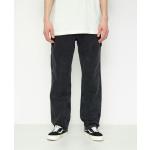 Pánske Loose Fit jeans Vans čiernej farby voľné z bavlny vo veľkosti XXS na zips s opaskom 