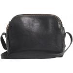 O My Bag Amsterdam - Emily Black Stromboli Leather - kožená crossbody kabelka s koženým popruhom