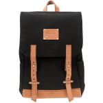 O My Bag Amsterdam - Mau's Backpack Black Canvas/Camel Hunter Leather - batoh