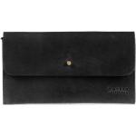Dámske Kožené peňaženky o my bag čiernej farby v minimalistickom štýle 