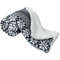 Obojstranná baránková deka, zimný motív, 150x200, MALENA