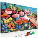 Obraz maľovanie podľa čísiel farebné lúčne kvety - Colourful Meadow Flowers