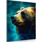 Obrazy modrej farby s motívom: Medveď 